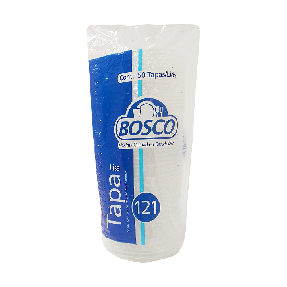 Bosco Tapa Lisa Plástica - 50 piezas
