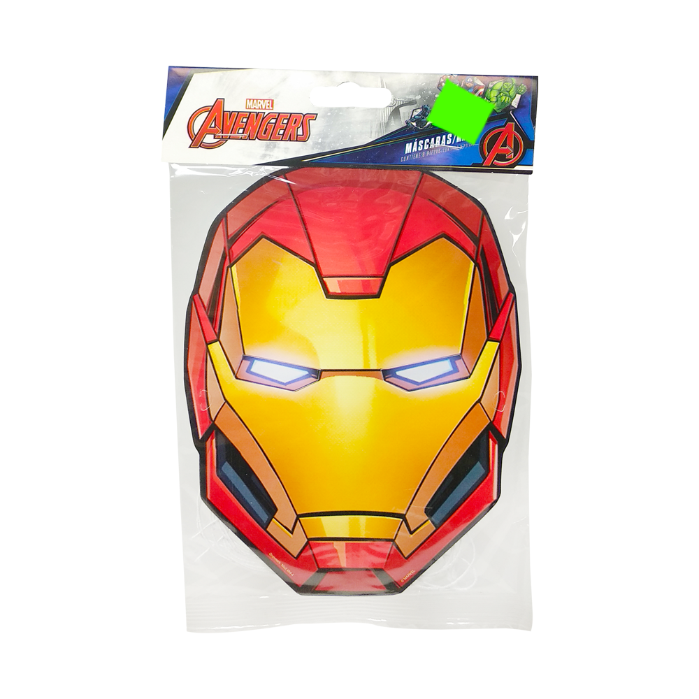 Avengers Máscara Iron Man - 6 piezas – Club Fiesta - Todo para tu piñata