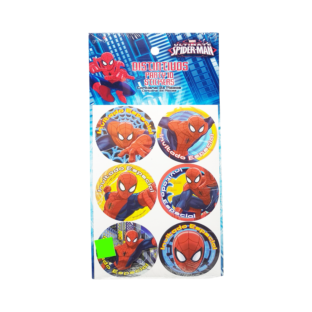 Spiderman Distintivos - 24 piezas